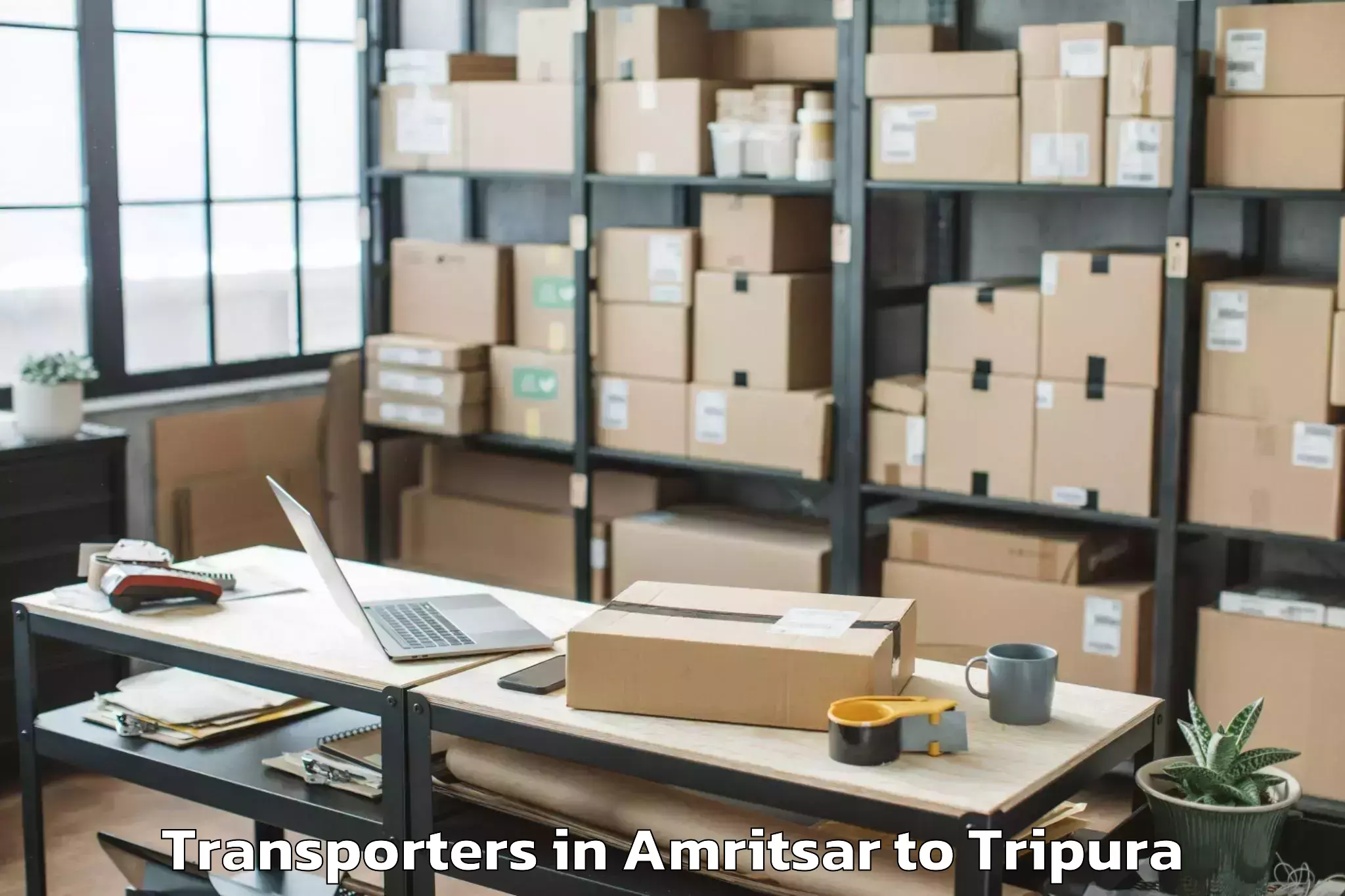 Hassle-Free Amritsar to Santirbazar Transporters